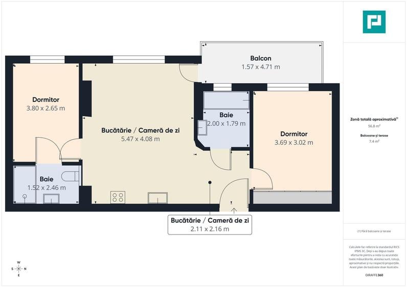Apartament cu 3 camere Maniu Residence