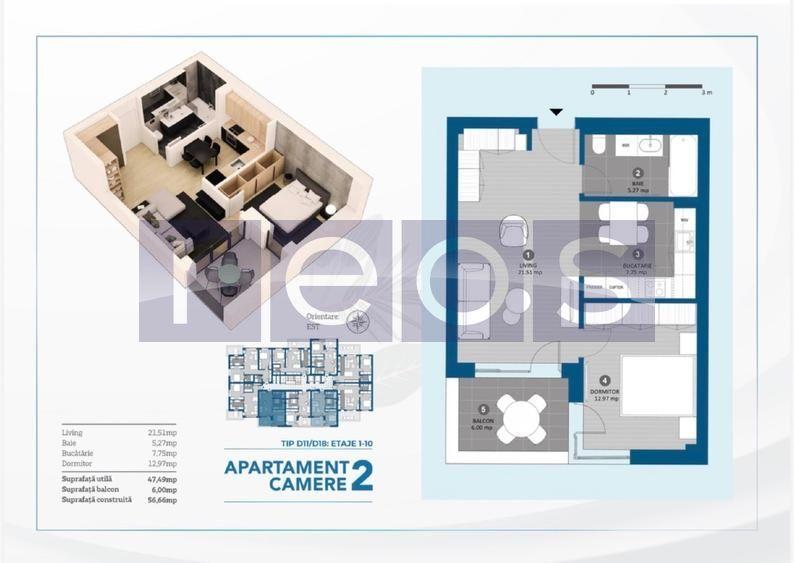 VANZARE 2 CAMERE | CITY POINT FAZA 2 | AVIATIEI | FINISAJE PREMIUM |