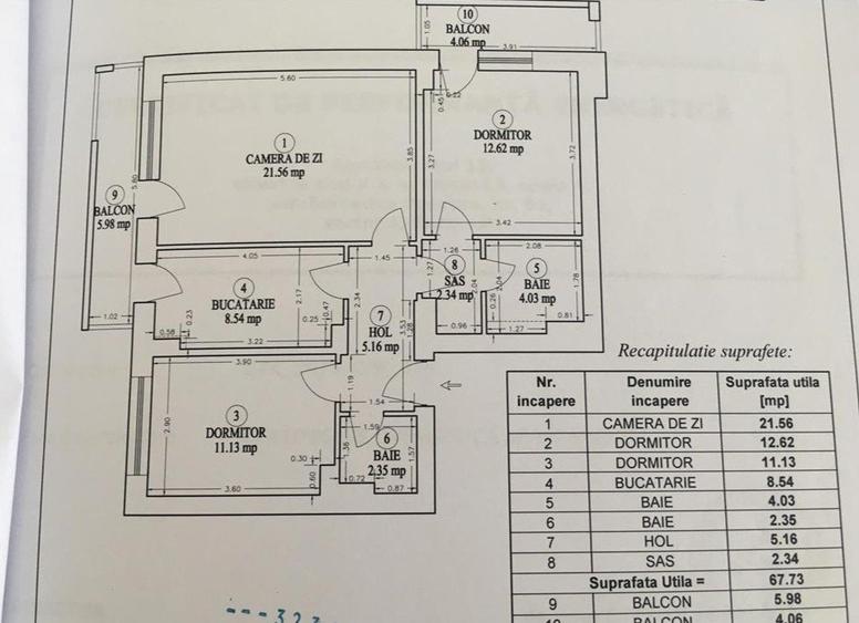 Apartament cu 3 camere, mobilat, parcare inclusa- zona Baba Novac