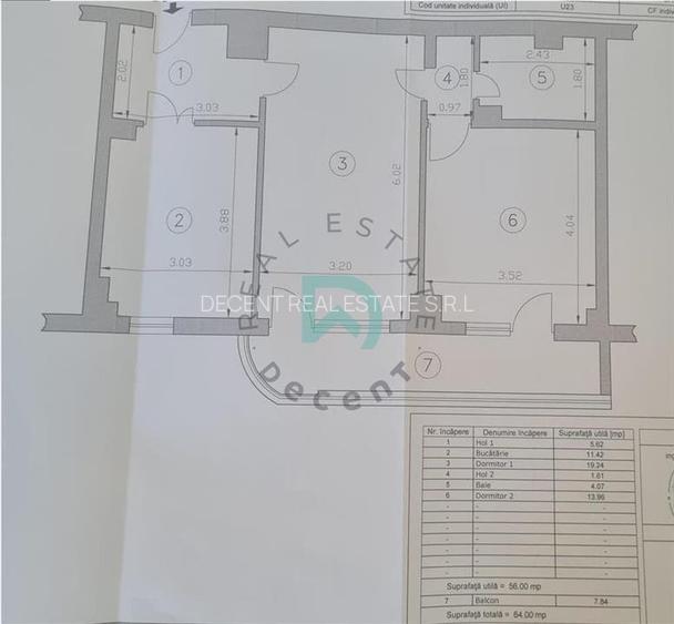 Apartament 2 camere Racadau ,64mp, Brasov - 16
