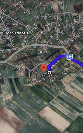 Teren intravilan 6500 mp- Gliganu de Sus - Rociu