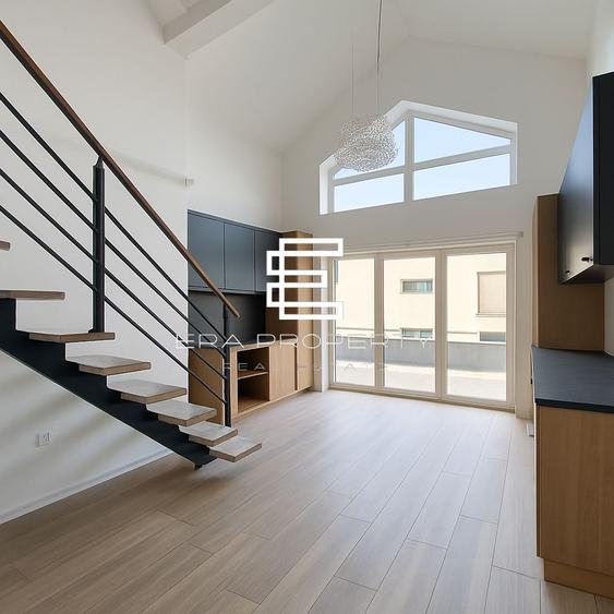Apartament tip penthouse  partial mobilat , Intabulat,zona Cristian