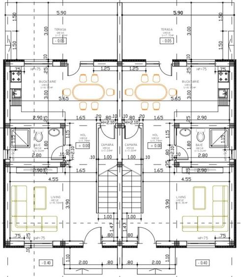 Duplex La Cheie, 3 Camere, De Neratat
