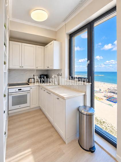 Vedere Frontala si Totala la Mare - Apartament Fix pe Malul Marii cu 2 Terase