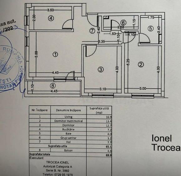 De vanzare apartament premium 3 camere | 2 băi bloc nou 2023 zonă Păcii A266