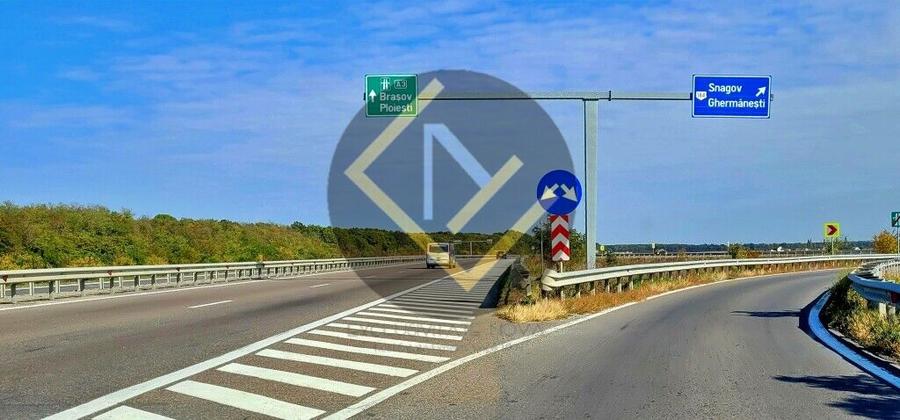 Teren 9Ha -> 16Ha Ha Intravilan , Exit A3 Snagov Ghermanesti Bucuresti-Ploiesti