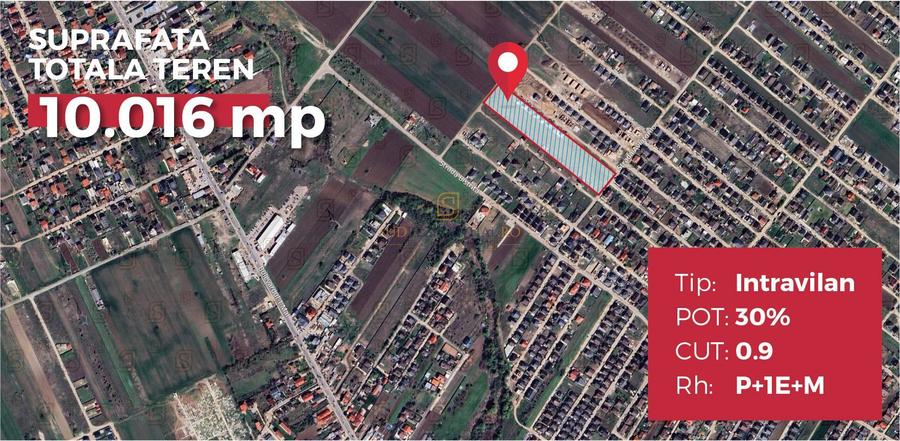 Teren de vanzare, investitie in Comuna Berceni, Str. Aviatorilor