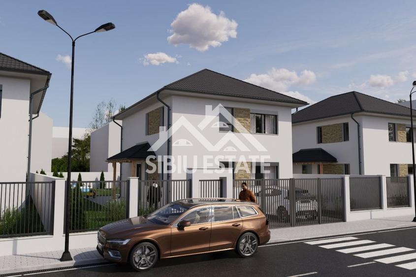 Casa 4 camere, 3 bai, terasa si curte mare NOU