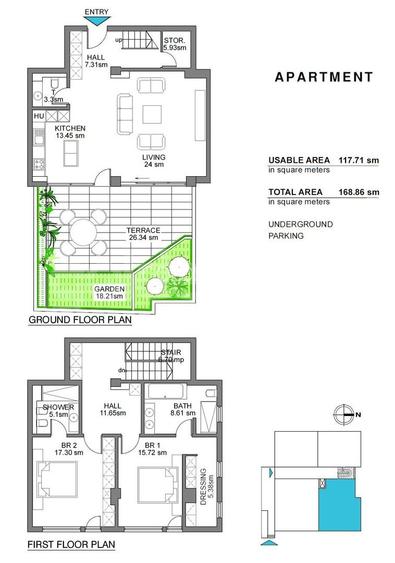 Apartament duplex langa padure cu gradina, finisaje premium si garaj - 1