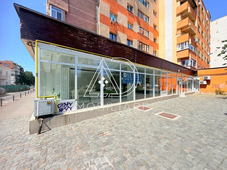 SPAȚIU COMERCIAL DE ÎNCHIRIAT – | 250 MP | VITRINĂ 15 ML | 0% COMISION