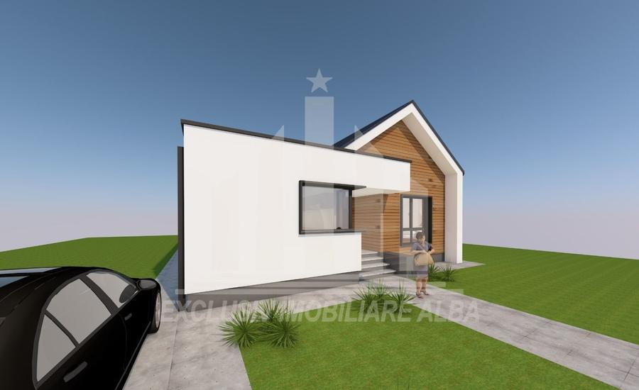 Casa individuala | 120 mp | 370 mp teren | Alba-Micesti
