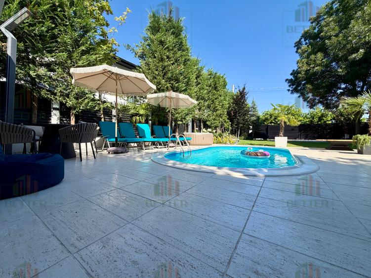 Casă nouă P+1E+M cu piscină, bar și curte spectaculoasă | 648 mp teren - Berceni