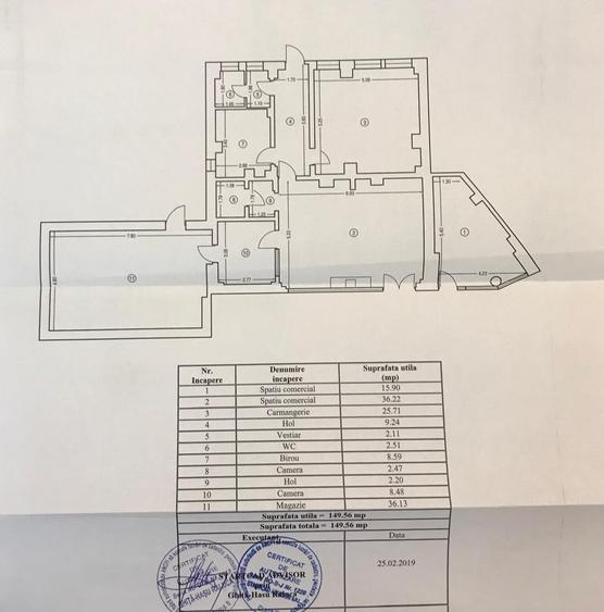 Navodari central spatiu comercial din construcție 2 intrari 2 loc parcare 380
