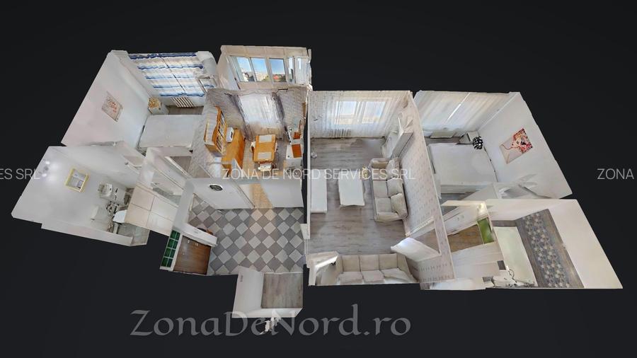 Apartament 3 camere,  Piața Sudului,  Sun Plaza,  metrou - 17