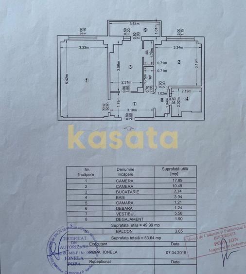 APARTAMENT 2 CAMERE | 54mp_1983 | MIHAI BRAVU_VITAN | RENOVAT COMPLET