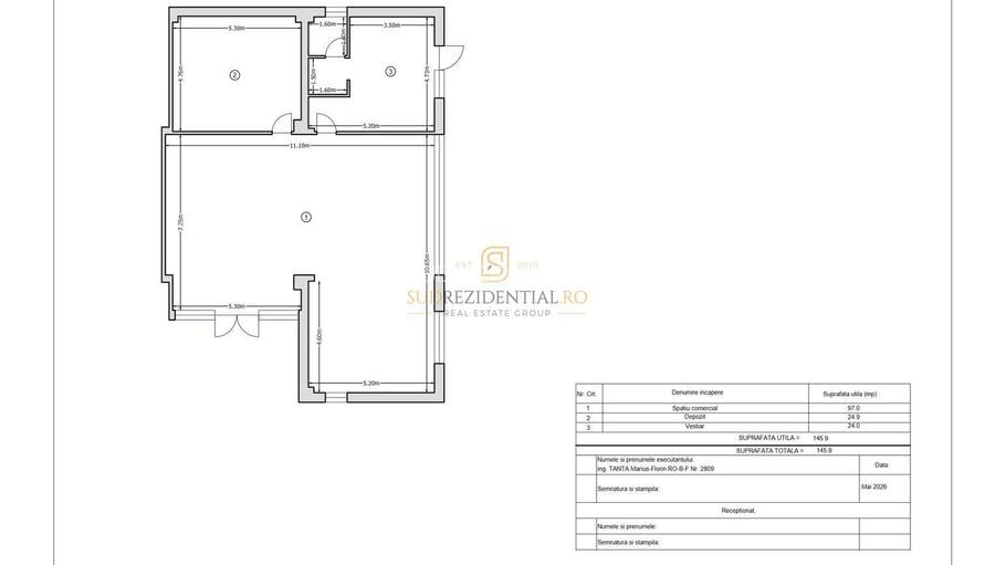 Spațiu comercial STRADAL, 145,9 mp, Vitrină 16 m, 5 parcări, Sector 4 - 1