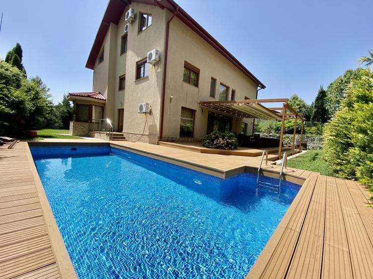 Ocazie!vila individuala in Baneasa Rezidence- Iancu Nicolae-1000mp teren-piscina