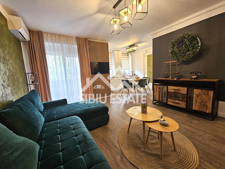 Apartament 3 camere, 2 bai Sibiu, dotat complet