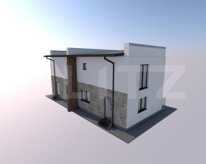 Duplex modern, 3 camere, 110 mp utili, 220 mp, teren, zona Burdujeni
