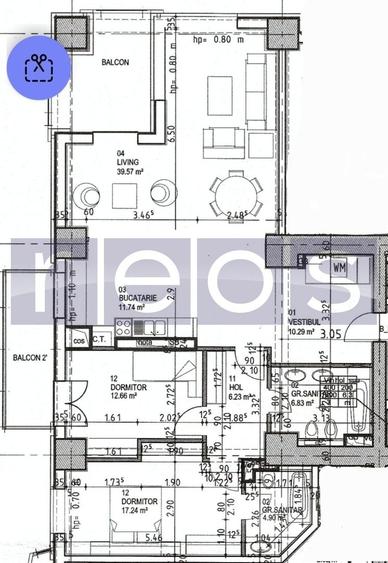 APARTAMENT PREMIUM 3 CAMERE | UPGROUND RESIDENCE | 107 MP UTILI | 2 TERASE | - 7