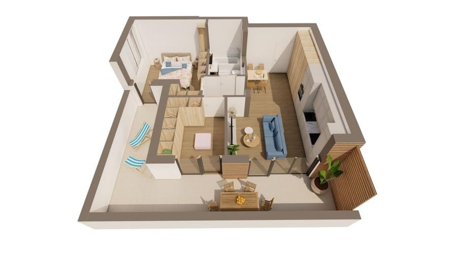 Penthouse NOU 2 camere ARED RED9 - Comision 0%