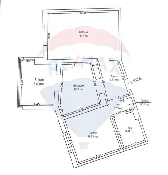 Apartament cu 2 camere de vânzare în Aradul Nou, Arad