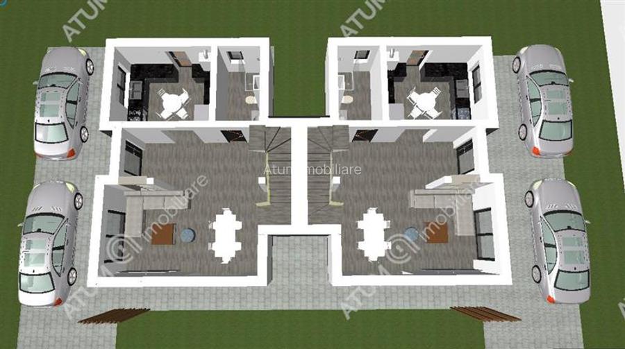 Casa de 4 camere decomandate cu 2 bai si teren de 200 mp in Selimbar - 2