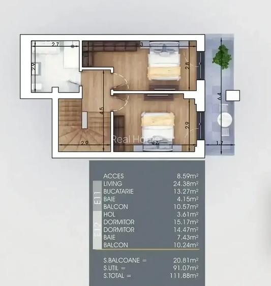 7 min Metrou | 3 Camere | premium | 2 lifturi | balcoane mari - 2