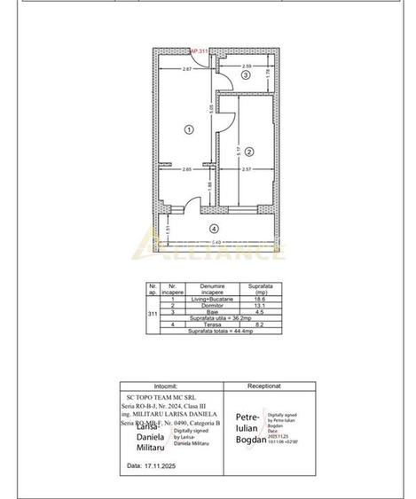 Apartament 2 camere open space  Loc de parcare subteran inclus - 13