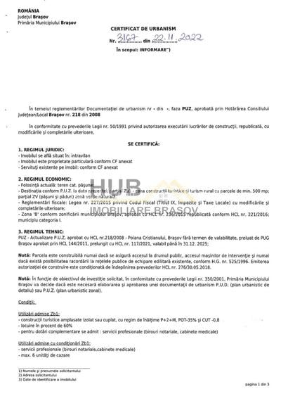 Teren deosebit pentru construire cu PUZ | Poiana Aviatorilor | 4.888 mp - 9