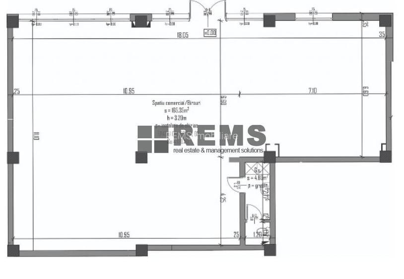 Birou  central - zona strazii Somesului, finisat, parcari incluse  - 7