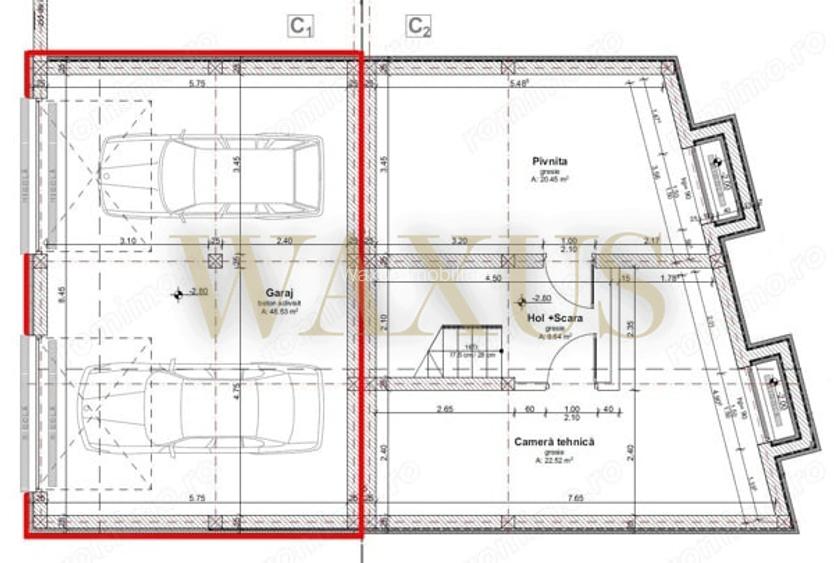 Casă Cuplată - SU 156 MP | ST 235MP | Garaj - Cart. Dâmbul Rotund - 1