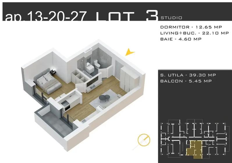 Apartament 2 camere Theodor Pallady metrou Nicolae Teclu