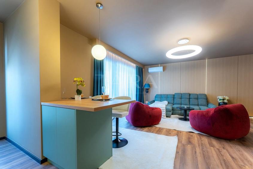 Apartament modern cu 2 camere și terasă generoasă – zona Iulius Mall.