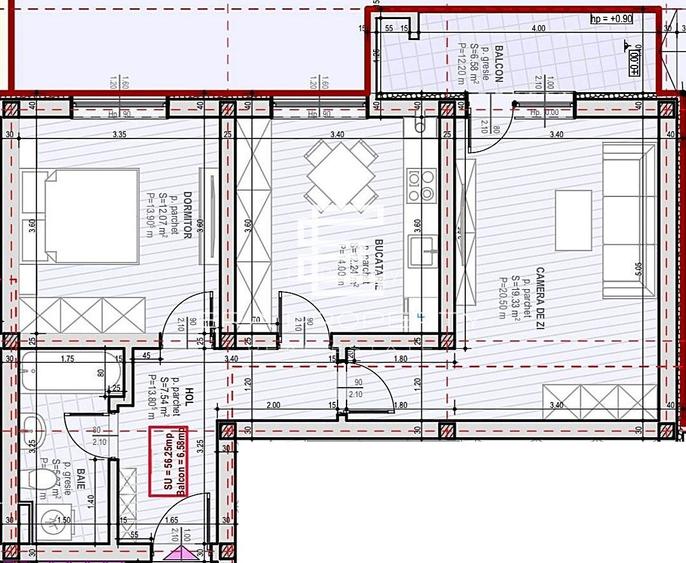 Apartament 2 camere | Etaj 1 | 56 mp utili  | Șelimbăr – Zona Unirii - 1