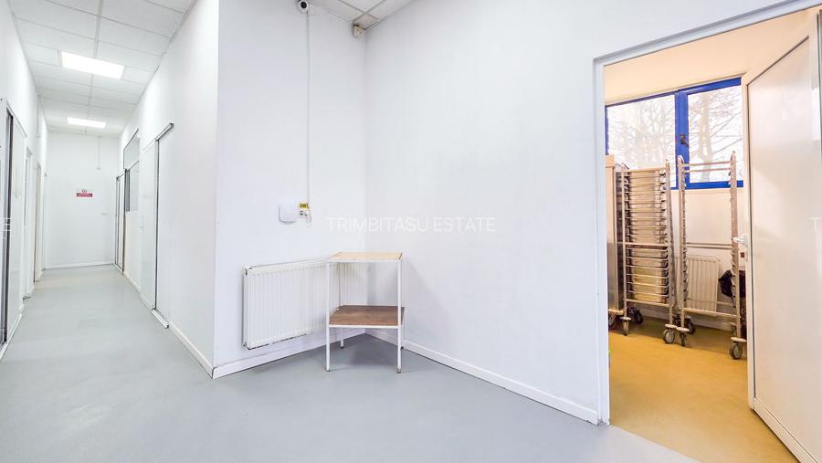 Spațiu industrial–afacere catering la cheie, teren&hală 750 mp S+P+1E - 11