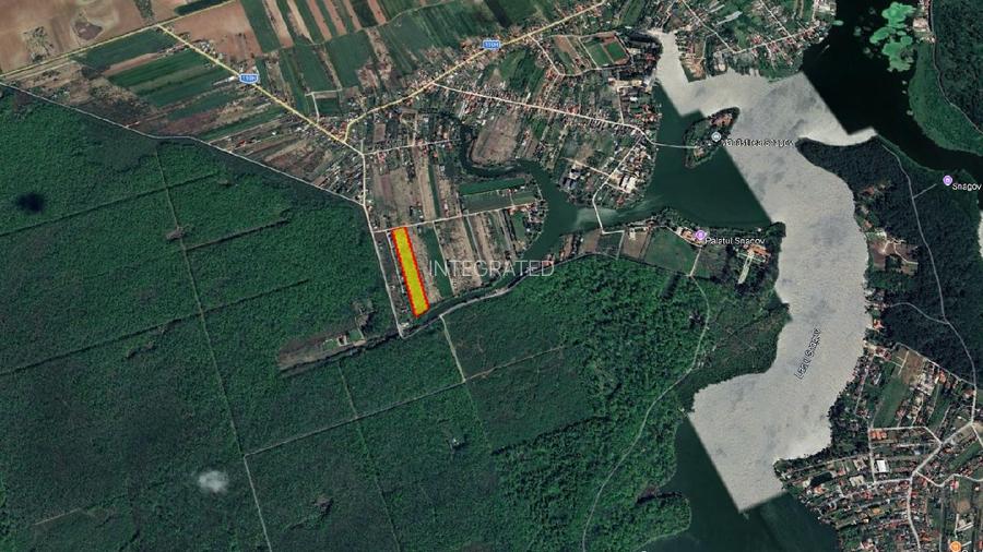 SNAGOV, Teren intravilan - 17.500 mp - DESCHIDERE LA LAC SI DRUM - 2