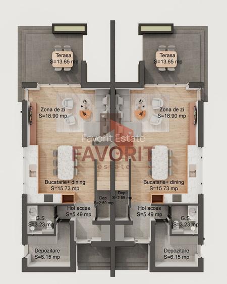 Duplex cu 4 camere | Pozitie excelenta | Asfalt | Statie de autobuz - 1