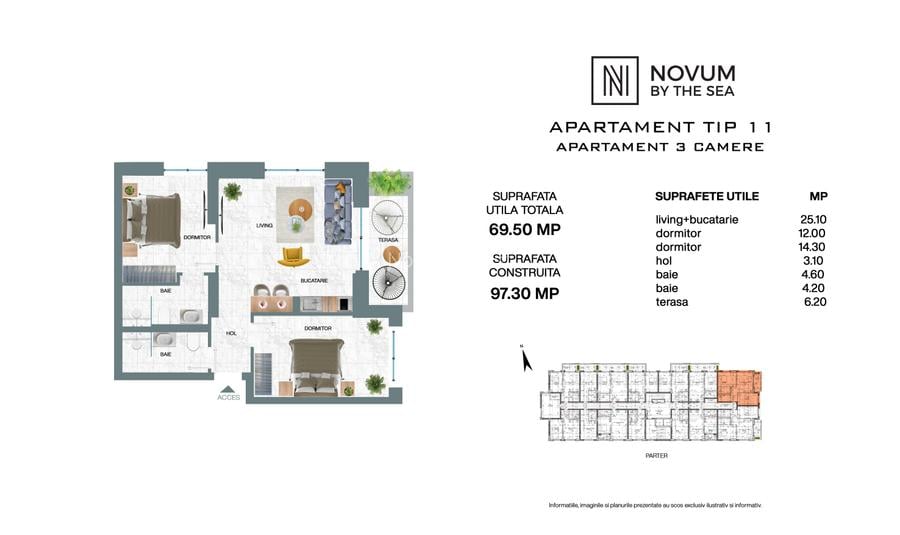 Novum by the Sea Residences 3 camere - 7