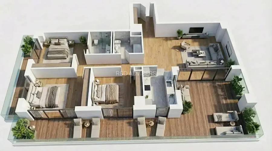 4 camere | | One Floreasca Towers | View Superb |Terasă spațioasă - 8