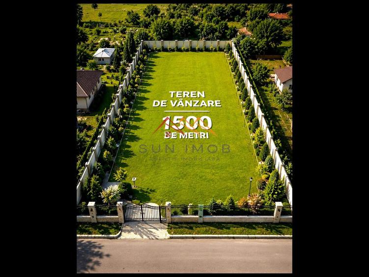 Teren 1500 mp, 120 euro/ mp negociabil, posibilitate Rate - 3