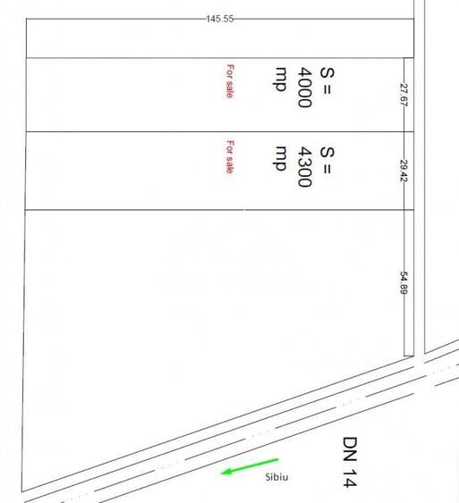 Teren dezvoltare industriala, hala, showroom cu access din Dn14 - 2