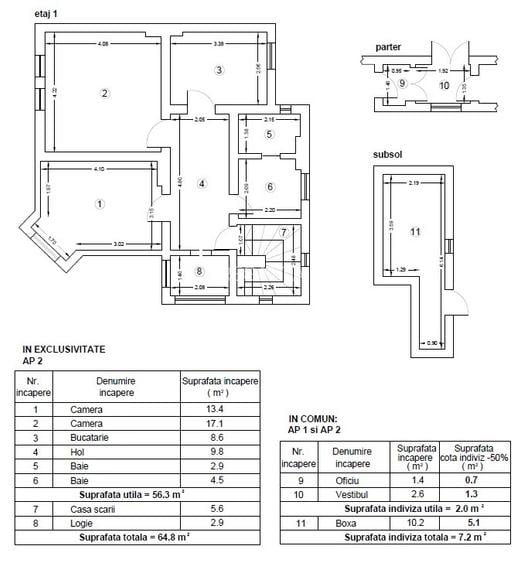 Apartament in vila de vanzare 2 camere zona Dorobanti - Capitale, Bucuresti - 1