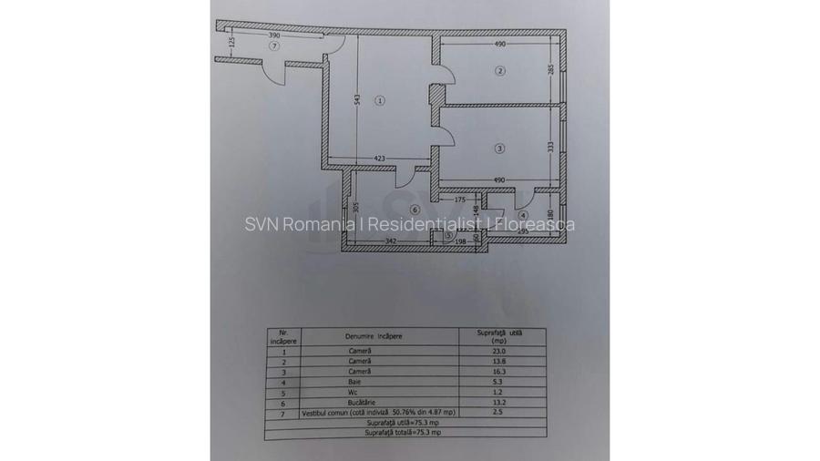 REA1019965 Apartament 3 camere 76mp I ROMANA - 14