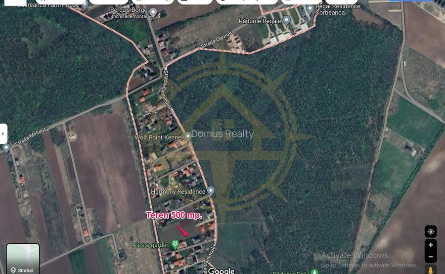 DOM00437 - De vanzare teren intravilan 500 mp langa padure - 2