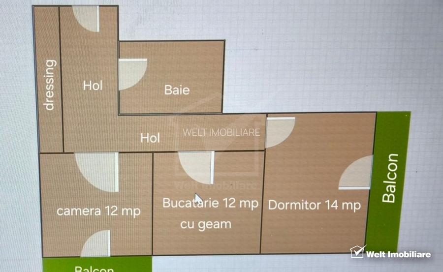 Apartament cu 2 camere Zona Eroilor Floresti - 6