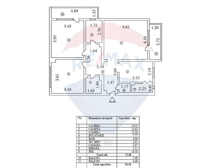 Apartament cu 3 camere de vânzare în zona Lacul Tei - 26