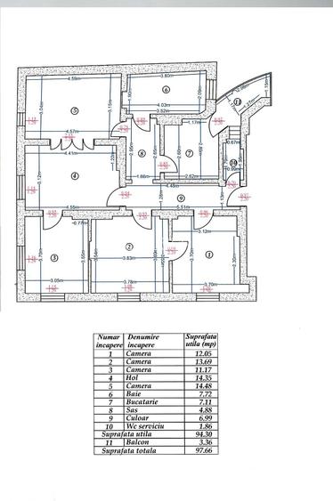 UNIRII -NATIUNILE UNITE  5 camere  CENTRALA GAZE - 22