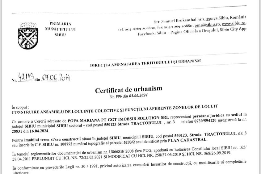 📍Teren 16058 mp de vanzare pe str. Tractorului, Sibiu, direct de la proprietar - 4