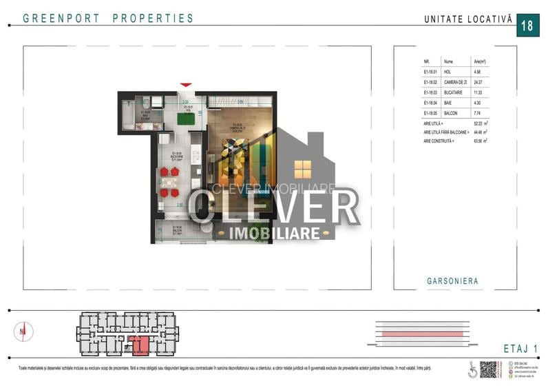 Garsonieră spațioasă | Bucătărie separată | Balcon | Pallady - 5